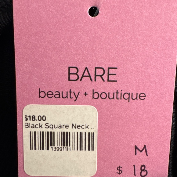 Love Tree Black Tank NWT Size M - Picture 3 of 3